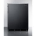 Summit Appliance Summit Appliance CT663BKBI 33.25 x 23.63 x 23.5 in. Built-In Undercounter Refrigerator-Freezer; Black CT663BKBI